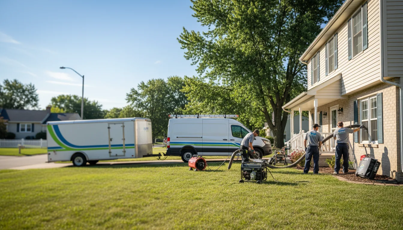 Flooded Basement Restoration And Cleanup With Repair in Servia, IN near me